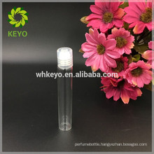 5ml 8ml 10ml 12ml transparent roll on glass bottle plastic cap cosmetic packing bottle